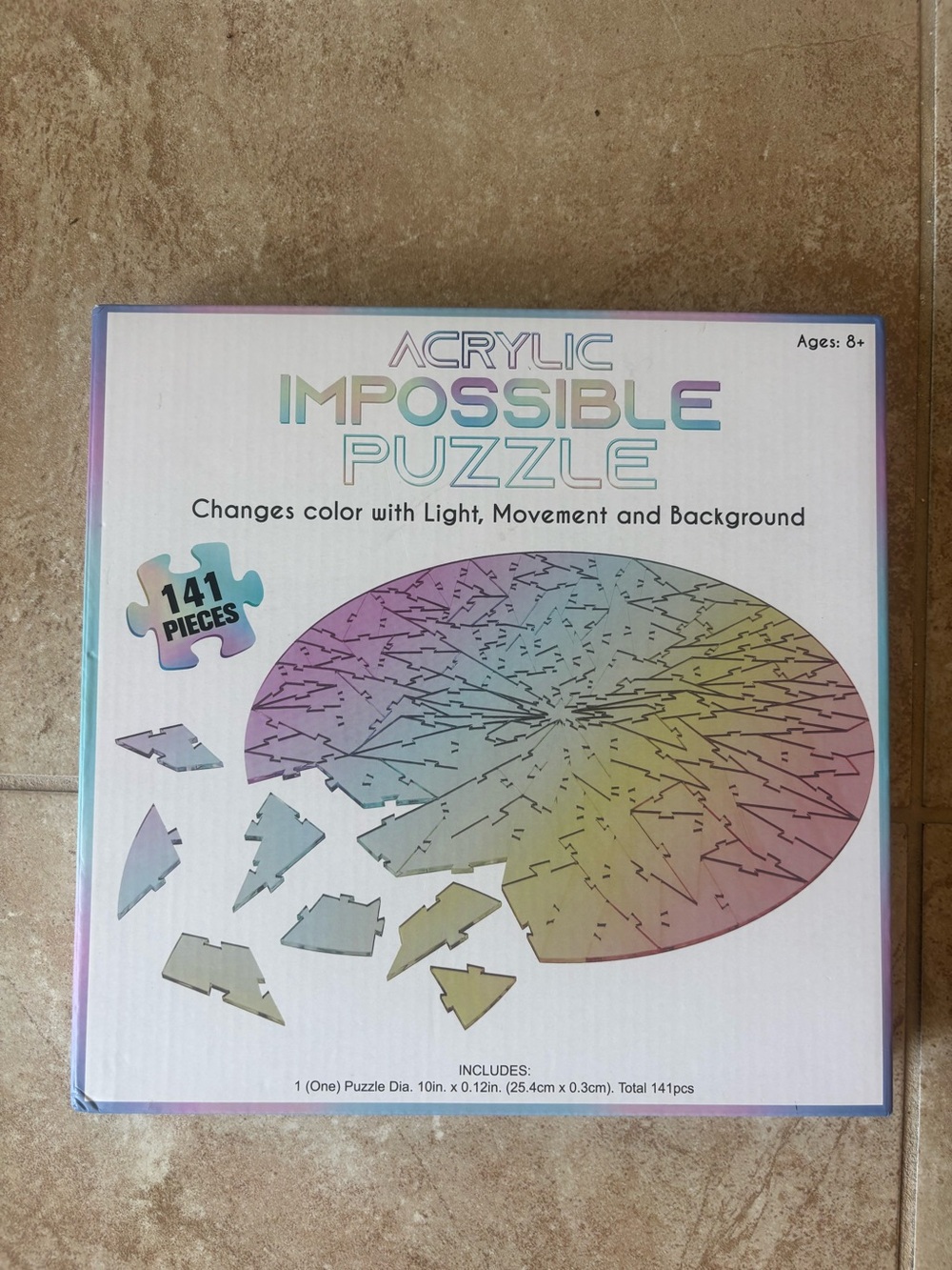 Acrylic Impossible Puzzle - Iridescent 141-Piece Puzzle NEW unopened
